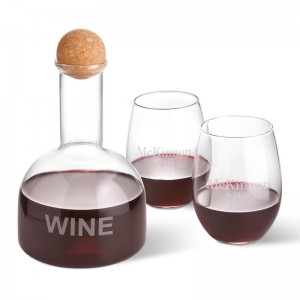 Latitude Run Welling Personalized Wine 3 Piece Beverage Serving Set LTTN5080